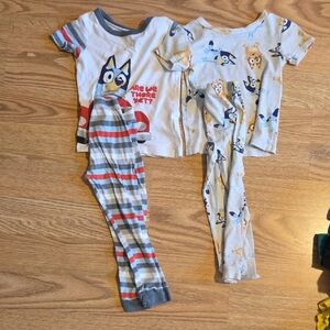 Kids Cartoon Character Pajama Set - Multicolor